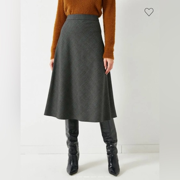 HP! X2 ✨ Gray Women's Midi Skirt NWOT - Picture 3 of 9